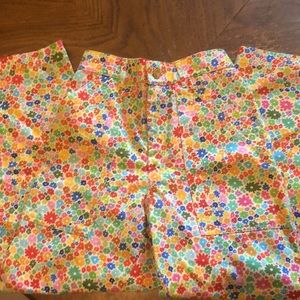 🌈 XS rainbow moss blossom work pants